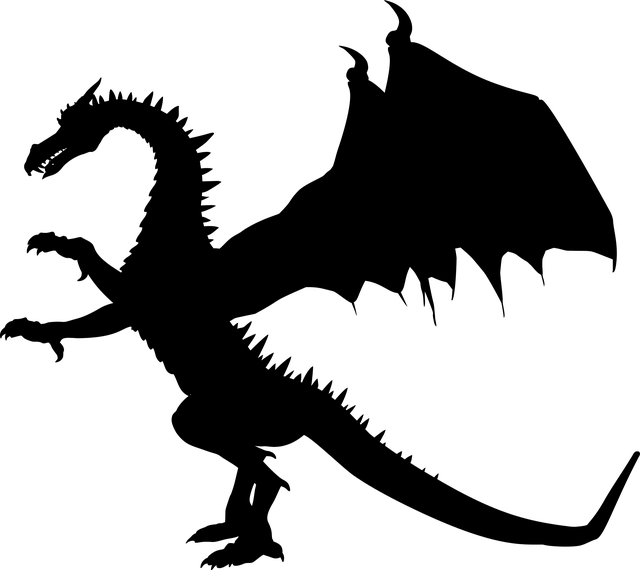 silueta draka